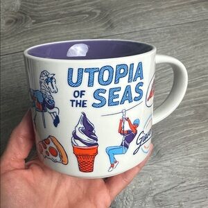 Collectable Beautiful Starbucks Utopia of the Seas Mug with Purple Interior